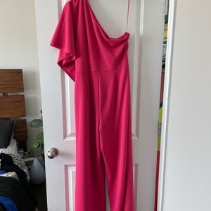 Fushia Wide Legged Jumpsuit